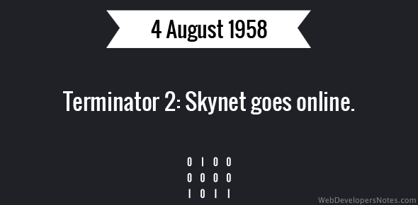 Terminator 2: Skynet goes online cover image