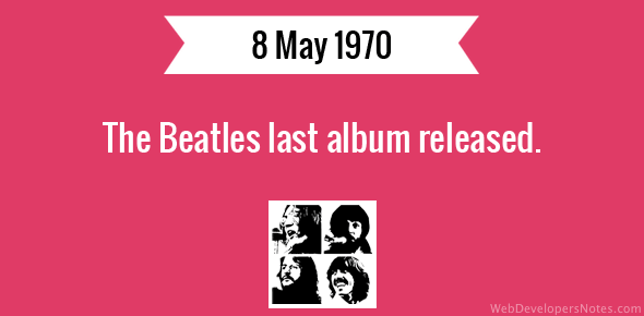 The Beatles last album released cover image