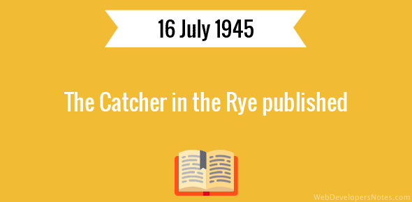 The Catcher in the Rye published cover image