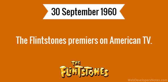 The Flintstones premiers cover image