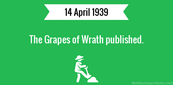 The Grapes of Wrath published cover image