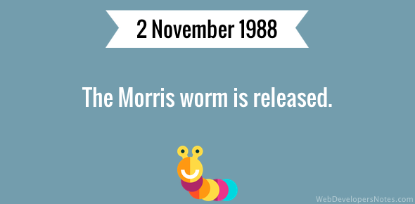 The Morris worm is released cover image