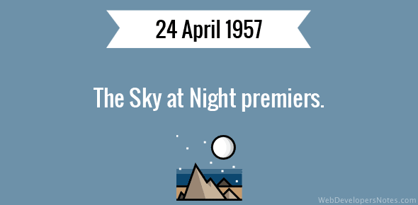 The Sky at Night premiers cover image