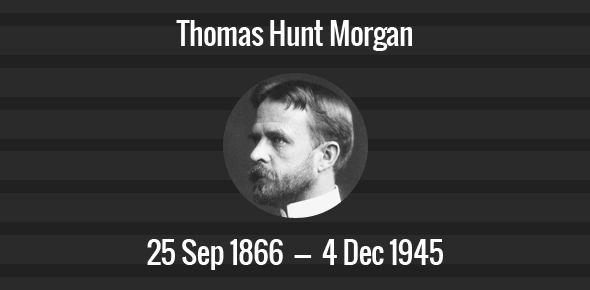 Thomas Hunt Morgan Death Anniversary - 4 December 1945