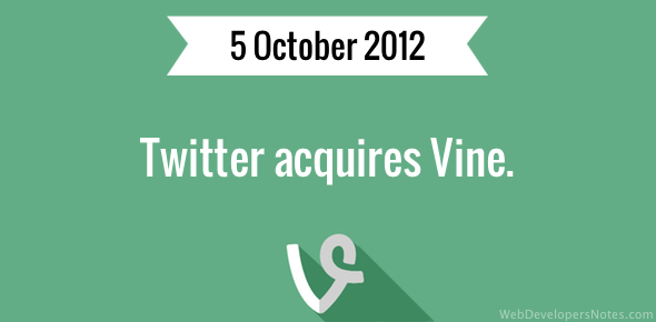 Twitter acquires Vine video sharing web site