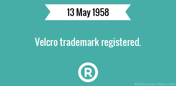 Velcro trademark registered cover image