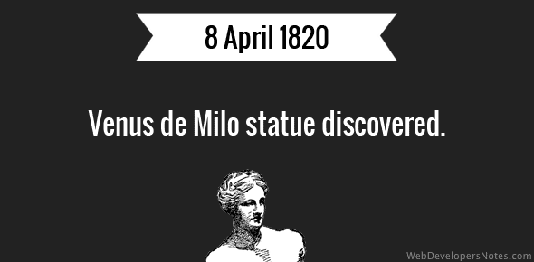 Venus de Milo statue discovered cover image