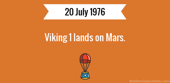 Viking 1 lands on Mars cover image