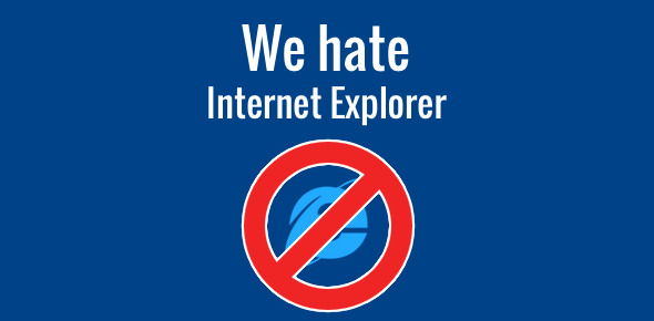 We hate Internet Explorer cover image