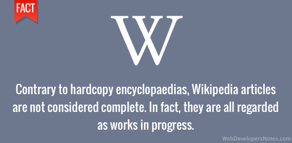 Wikipedia articles and not complete