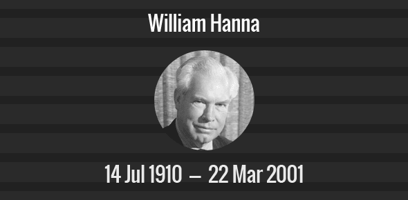 William Hanna Death Anniversary. 
