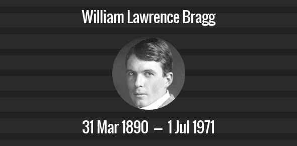 William Lawrence Bragg cover image