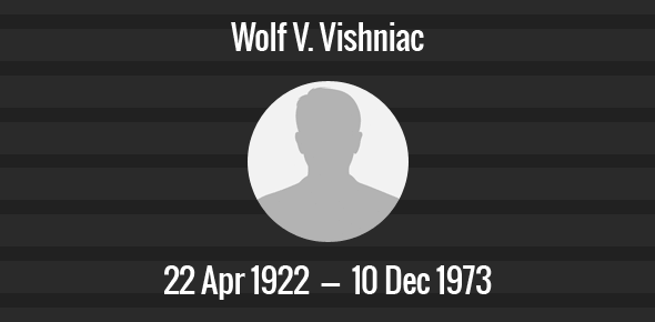 Wolf V. Vishniac cover image
