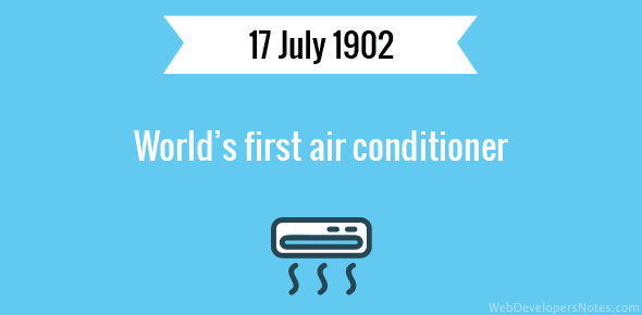 World’s first air conditioner cover image