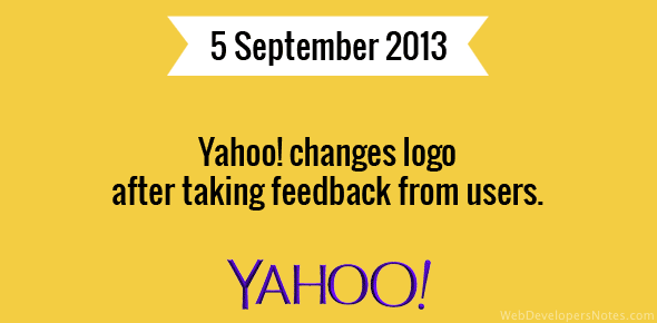 Yahoo! changes logo cover image