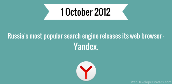 Yandex web browser released cover image